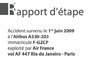 Premier rapport d'étape sur l'accident de l'Airbus A330 d'Air France (vol AF447) le 1er juin 2009