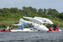 Accident d'un Single Otter sur le Lac de Biscarrosse