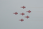 70 ans de la Patrouille de France : Démonstration de la Patrouille Suisse à Salon-de-Provence