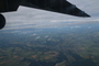 Vol en Embraer KC 390, vue depuis le hublot 