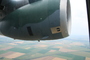 Vol en Embraer KC 390, vue du moteur gauche