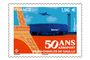 Un timbre pour les 50 ans de l'aéroport de Paris CDG Un timbre pour les 50 ans de l'aéroport de Paris CDG