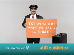 Air New Zealand Launches the Nation’s First Human Interactive Billboard Controlled by Mobile Users
